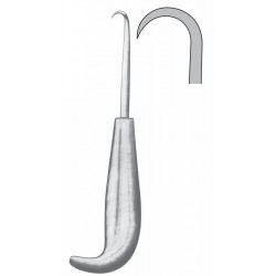 LARGE BONE HOOK WITH HOLLOW HANDLE 23CM