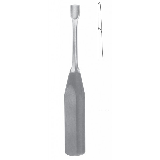 LEXER GOUGE WITH FIBER HANDLE 10mm 23CM