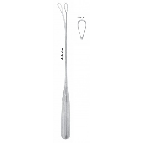 SIMS UETRINE CURETTE SHARP 8mm, 31CM