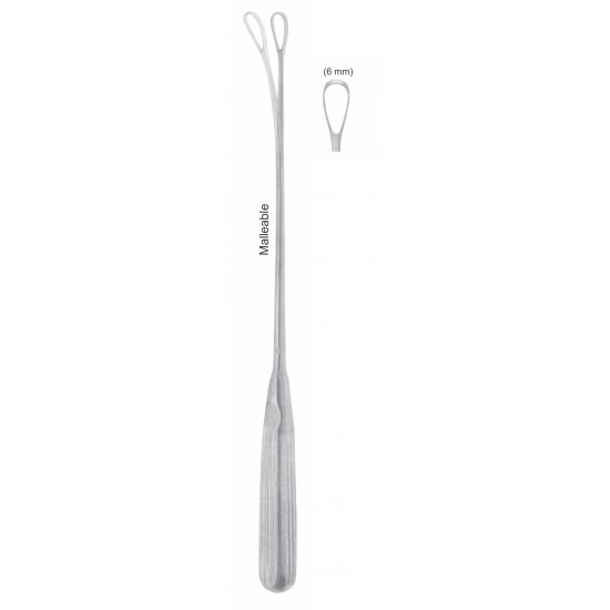 SIMS UETRINE CURETTE BLUNT 6mm, 31CM