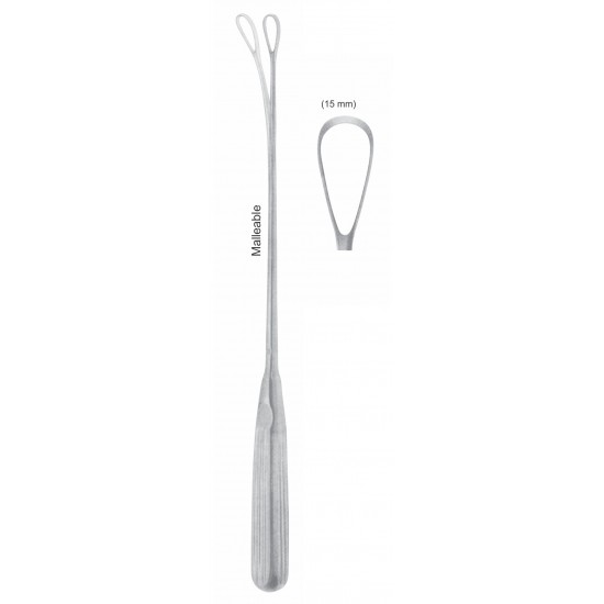 SIMS UETRINE CURETTE BLUNT 15mm, 31CM