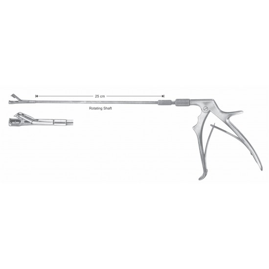 TISCHLER MORGAN BIOPSY FORCEP WITH ROTATING SHAFT 25CM